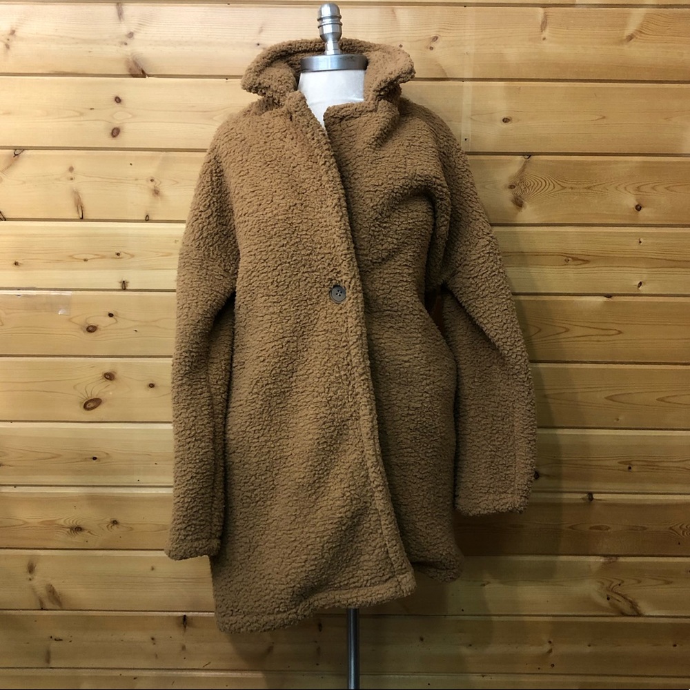 LIGHT BROWN TEDDY BEAR FUR COAT